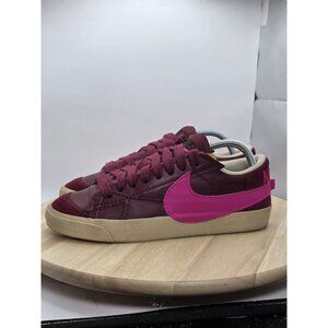 Nike Blazer Low Jumbo Womens Size 9 Red Pink Running Shoes DQ1470 600